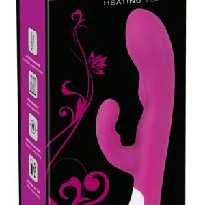 Javida Heizvibe - Samtiger Rabbitvibrator Lila/Weiß