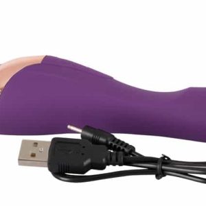 Javida Double Massager - Beidseitig nutzbarer Vibrator | USB-Ladekabel | 8 Vibrationsmodi | Lila lila