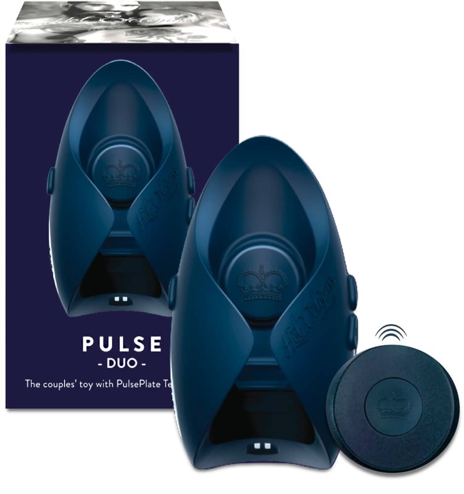 Hot Octopuss Pulse Duo - Vibro-Masturbator mit PulsePlate-Technologie Dunkelblau