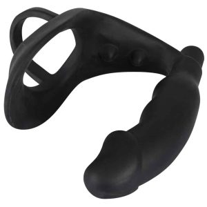 Black Velvets Vibro-Ring mit Analplug