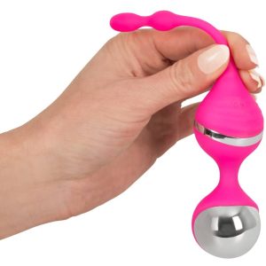 Sweet Smile Vibro-Bälle mit 10 Vibrationsmodi Pink/Silber