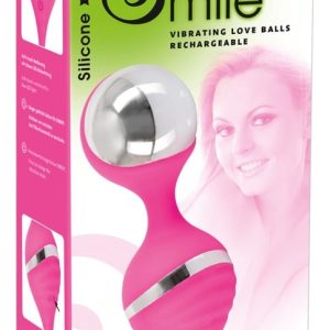 Sweet Smile Vibro-Bälle mit 10 Vibrationsmodi Pink/Silber