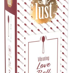 LUST Vibro-Ei mit Rückholband, 10 Vibrationsmodi, 25m Reichweite Beere