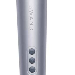 le Wand Massagestab - Großer Massagekopf, 20 Vibrationsmodi Anthrazit, Silber