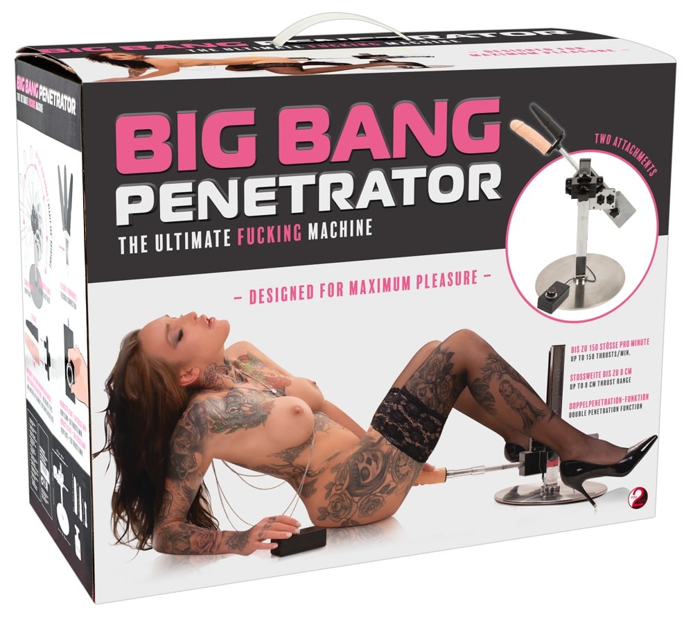 You2Toys Big Bang Penetrator - Netzgebundene Sexmaschine Silber/Schwarz