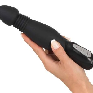 You2Toys Black Thrusting Anal Vibe - Stoßfunktion, 7 Modi, 3 Geschwindigkeiten