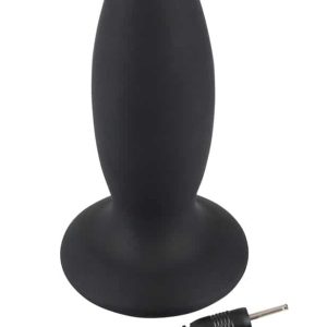 Black Velvets Analplug - Konische Form, 7 Vibrationsmodi, Standfuß, Silikon, wiederaufladbar