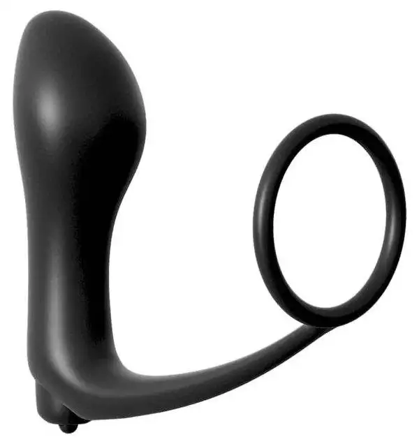 Analfantasy Collection: Vibrierender Cockring mit Analplug