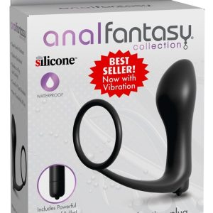 Analfantasy Collection: Vibrierender Cockring mit Analplug