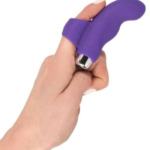 Sweet Smile G-Punkt Fingervibrator Schwarz, Silber