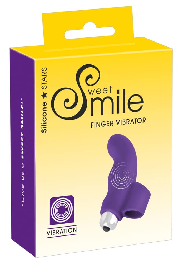 Sweet Smile G-Punkt Fingervibrator Schwarz, Silber