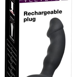 Black Velvets Vibro-Analplug mit P-Punkt-Spitze, 7 Vibrationsmodi