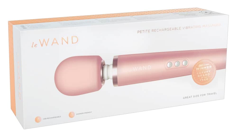 le Wand Petite Rosegold - Kompakter Massagestab für unterwegs Rosegold