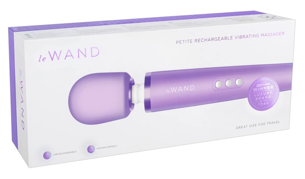 le Wand Petite Rosegold - Kompakter Massagestab für unterwegs Violett