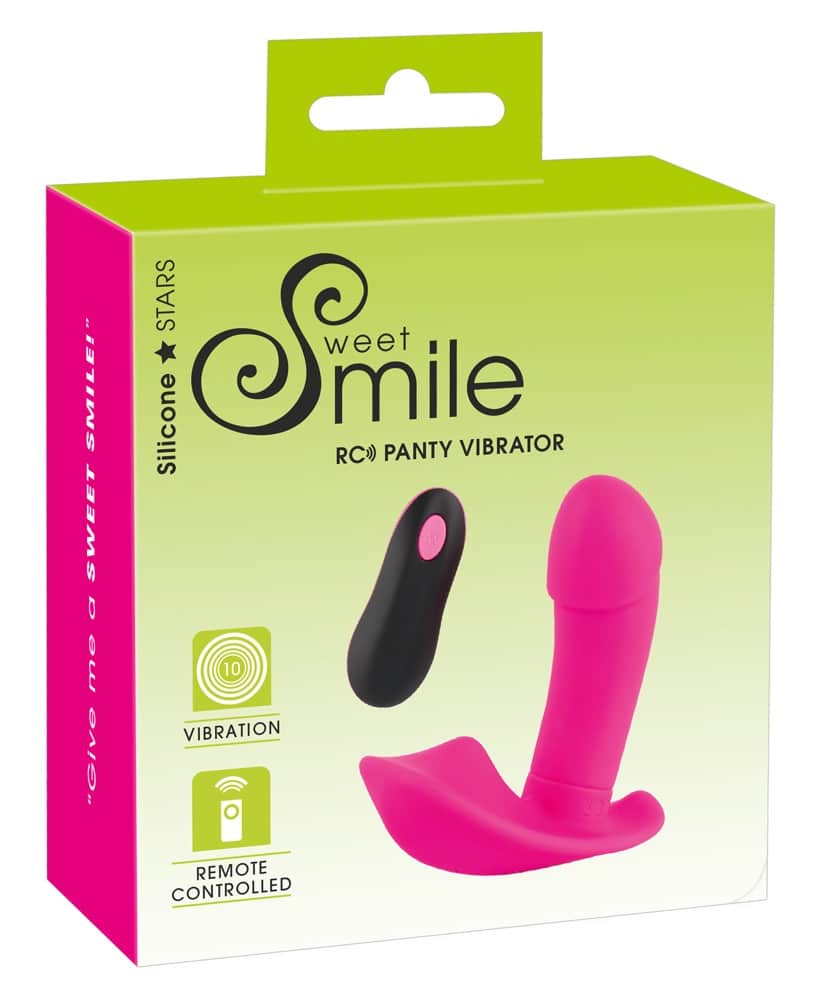 Sweet Smile RC Panty Vibrator - Intensiver Rundumverwöhner für den Slip Pink, Schwarz