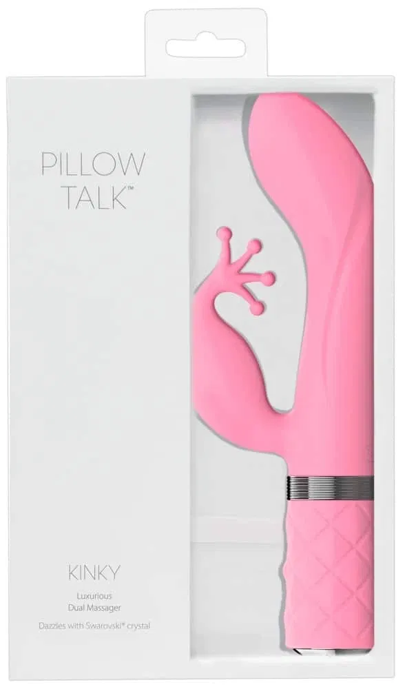 PILLOW TALK Royal Rabbit - Samtiger Rabbitvibrator mit Swarovski®-Design Pink