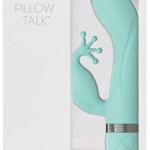 PILLOW TALK Royal Rabbit - Samtiger Rabbitvibrator mit Swarovski®-Design Teal