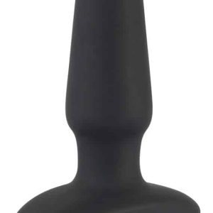 Sweet Smile Vibrating Anal Plug - 7 Modes, Soft Touch Silicone, Rechargeable Schwarz/Weiß