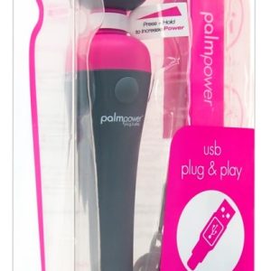 palmpower Massagestab Powerbank Grau/Pink