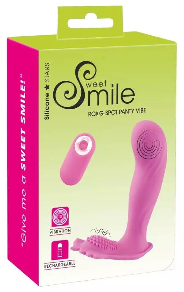 05949030000_verp Sweet Smile Slip-Vibrator: 10 Vibrationsmodi, Fernbedienung, USB