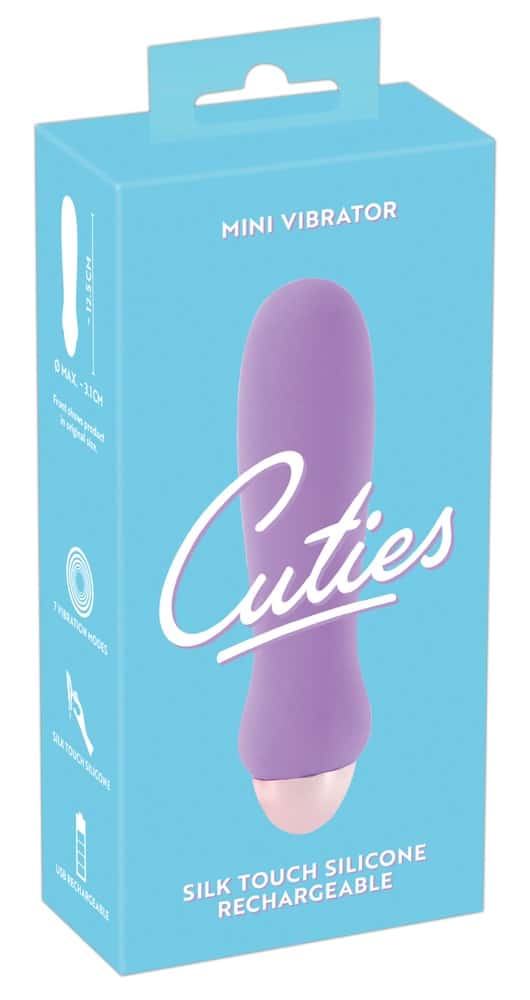 Cuties Mini Vibrator - 7 Vibrationsmodi, wasserdicht, wiederaufladbar Lila/Rosegold