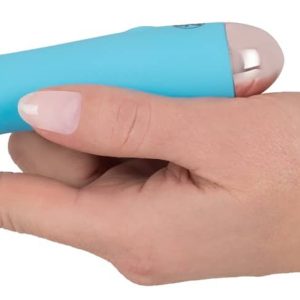 Cuties Mini Vibrator - 7 Vibrationsmodi, Wasserdicht, Wiederaufladbar Blau/Rosegold