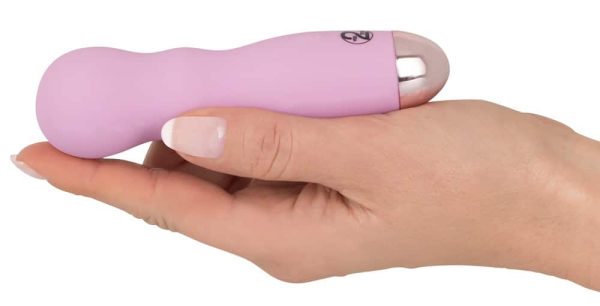 Cuties Mini Vibrator - Rose 1.G: 7 Vibrationsmodi, weiche Oberfläche, wasserdicht, wiederaufladbar Magenta/Rosegold