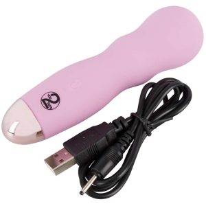 Cuties Mini Vibrator - Rose 1.G: 7 Vibrationsmodi, weiche Oberfläche, wasserdicht, wiederaufladbar Magenta/Rosegold