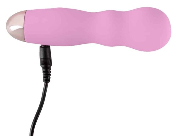 Cuties Mini Vibrator - Rose 1.G: 7 Vibrationsmodi, weiche Oberfläche, wasserdicht, wiederaufladbar Magenta/Rosegold