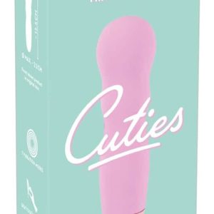 Cuties Mini Vibrator - Rose 1.G: 7 Vibrationsmodi, weiche Oberfläche, wasserdicht, wiederaufladbar Magenta/Rosegold