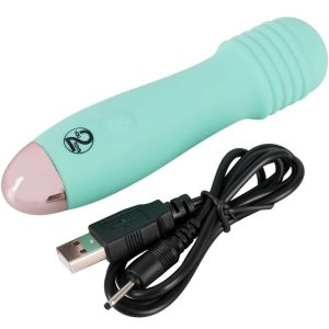 Cuties Mini Vibrator - 7 Vibrationsmodi, weiche Oberfläche, wasserdicht, wiederaufladbar Grün/Rosegold