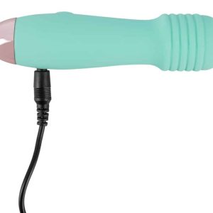 Cuties Mini Vibrator - 7 Vibrationsmodi, weiche Oberfläche, wasserdicht, wiederaufladbar Grün/Rosegold