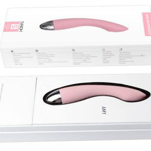 SVAKOM Amy Pale Pink - G-Punkt-Vibrator Rosa/Silber