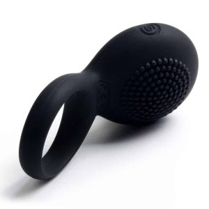 SVAKOM Tyler Black - Vibro-Ring mit Stimulationsaufsatz - 5 Vibrationsmodi - Wiederaufladbar - Für Sie und Ihn