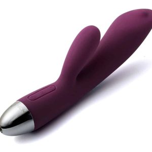 SVAKOM Trysta Violet - Rabbitvibrator mit 2 Motoren Lila/Silber