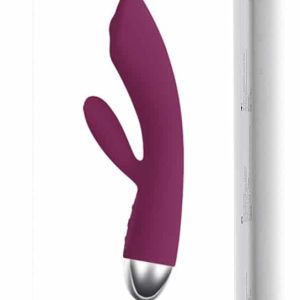 SVAKOM Trysta Violet - Rabbitvibrator mit 2 Motoren Lila/Silber