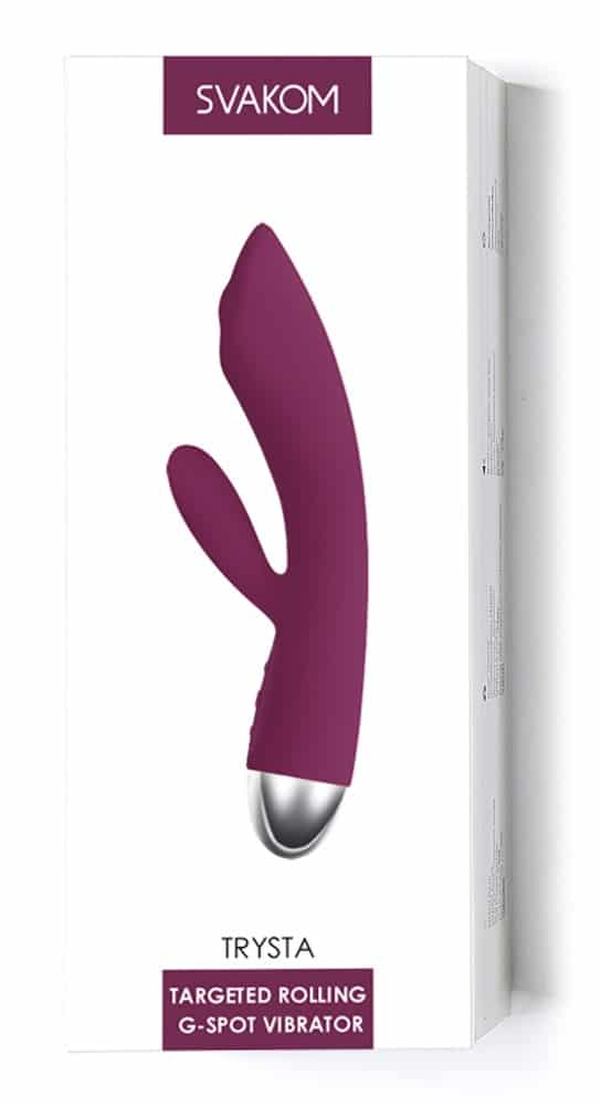 SVAKOM Trysta Violet - Rabbitvibrator mit 2 Motoren Lila/Silber