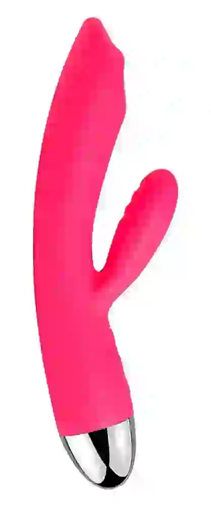 SVAKOM Trysta Violet - Rabbitvibrator mit 2 Motoren Pink/Silber