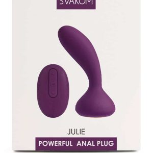 SVAKOM Julie Violet - Ergonomischer Prostata-Massager Lila/Gold