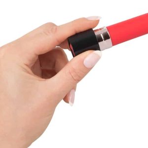 You2Toys Lippenstift-Vibrator: Mini, handlich, 10 Vibrationsmodi, wiederaufladbar Schwarz/Rot/Rosa