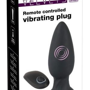 Black Velvets RC Vibrating Plu - Analplug mit 10 Vibrationsmodi