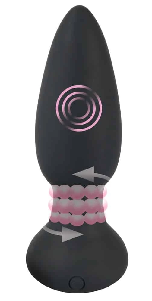 Black Velvets Analplug mit 7 Rotationsmodi