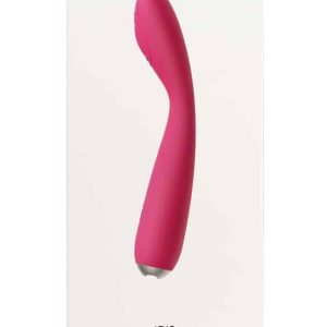 SVAKOM G-Punkt-Vibrator Iris Plum Red Rot/Silber