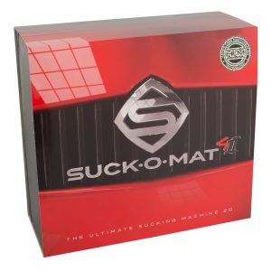 Suck-O-Mat 2.0 - Netzgebundener Masturbator mit 200 Saugimpulsen/Min. Schwarz/Rot