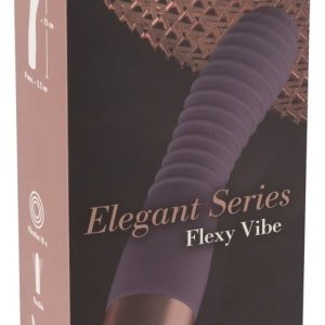 Elegant Series - Rillen-Vibrator, 10 Modi, wasserdicht Lila/Rosegold