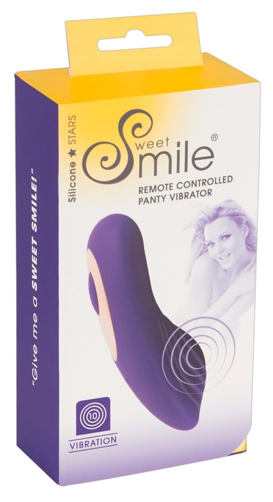 Sweet Smile RC Panty Vibrator - Auflegevibrator für unterwegs Lila/Rosegold