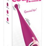 Couples Choice Lustpunkt-Vibrator. 10 Modi, abgerundete Spitze. Pink/Rosegold