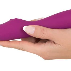 Sweet Smile FlexiG-Spot Vibrator - Biegsamer Lustspender für A- und G-Zone Beere/Silber