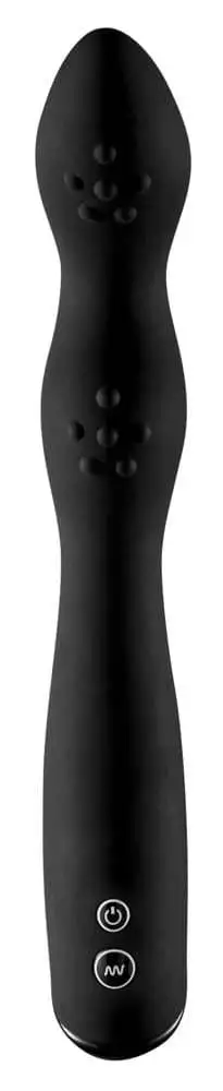 Rebel Analvibrator - Intensive Stimulation, 7 Modi, biegsam Schwarz/Weiß