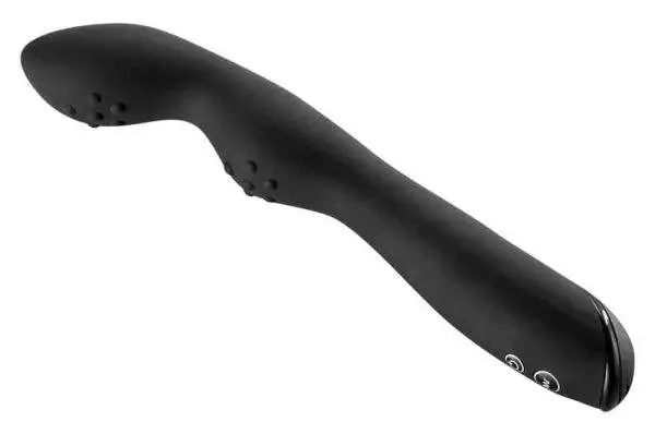 Rebel Analvibrator - Intensive Stimulation, 7 Modi, biegsam Schwarz/Weiß